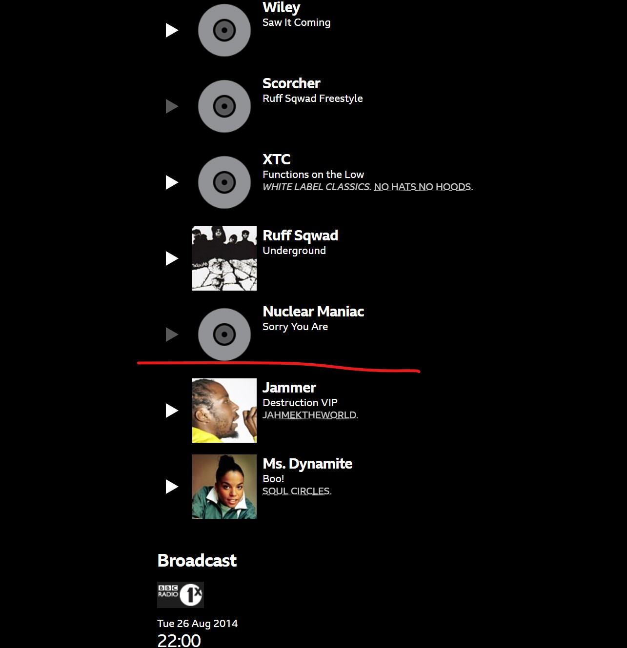Nuclear Maniac on BBC Radio 1